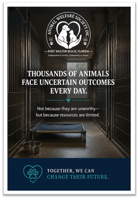 Thousands of animals face uncertain outcomes every day — Together, we can change their future.